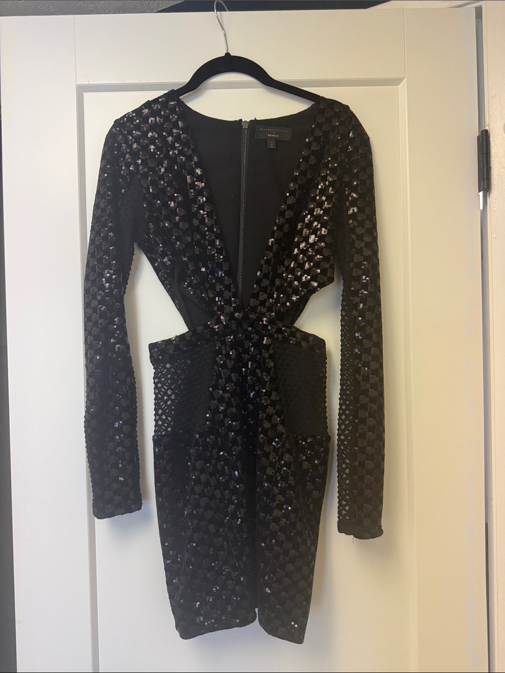 Michael Costello X REVOLVE Elise Mini Dress in Black